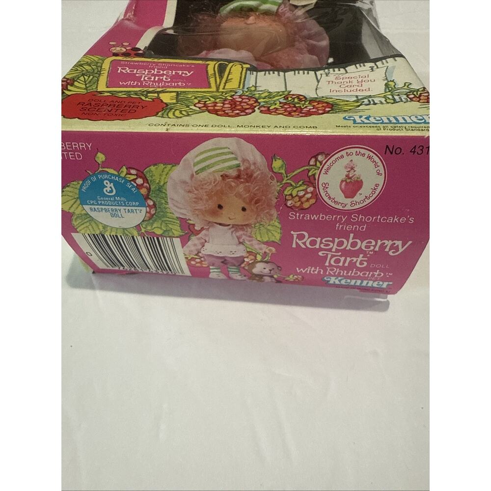 1980’s Strawberry Shortcake RASPBERRY TART 5.5” Doll Kenner Vintage With Box - Picture 7 of 10